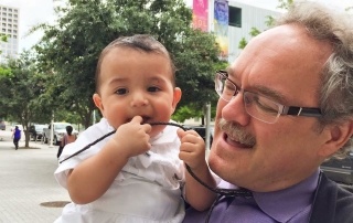 Mitch with his grandson Henry Luis