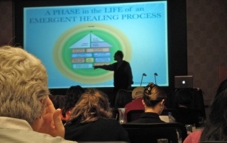 Mitch giving a professional presentation