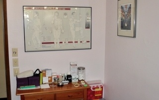 Acupuncture treatment room