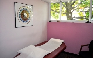 Acupuncture treatment room